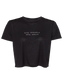 Give yourself some grace black cropped tee front Carly Pearce